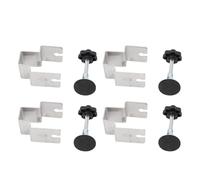 4PCS Drawer Fixing Clips | Heavy Duty Stainless Steel Cabinet Installation Clamps | Non - Slip Protective Scratch Pads for Woodworking/DIY Projects | Adjustable Up to 1.89 Inches