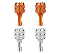 4pcs Drone Control Sticks for DJI Mini 3 Pro DJI RC Smart Controller, Drone Remote Joysticks Detachable Thumb Rocker Replacement Drone Controller Sticks (Orange Silver)