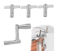 4Pcs Drum Key Tool, 3 Standard Square Lug Drum Tuning Keys with 1 Fast Rotary Tuning Key for Drummers Percussion Instruments Universal, Adjustable Drums Wrench Tool