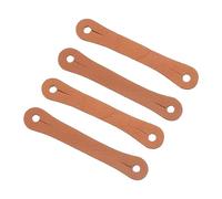 4pcs Drum Stick Control Straps for Snare Practice and Better Grip | PU Leather, Thumb Position Guide, Easy Install and Removal, Brown Finish, for Drummers and Instructors Random Color