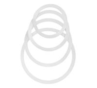 4pcs Drum Tone Control Ring for Snare Drum White PC Film | Portable, Easy Installation, Not Easy to Deform or Break, Drum Accessories Set for Practice Use