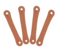 4pcs Drumstick Control Grip PU Leather for Practice Pad and Drummers | Thumb Position Guide, Better Stick Control, Brown Finish, Travel and Snare Practice, 4 Pack Random Color