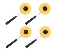 4pcs Drywall Corner Edger Paint Roller Kit for Walls and Trim | Foam Sponge Build, Ergonomic Curved Handle, Reaches Cracks, Office and Kitchen Cleaning, 28x11x3cm