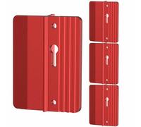 4Pcs Drywall Fitting Tools Support The Board in Place While Installing Aluminium Alloy Fixing Tool Positioning Plate, Reusable, Easy to Use (Red)