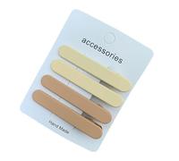4pcs Duck Bill Hair Clips Women, Matte Texture Wavy Rectangular Metal Tight Teeth Strong Hold, for Daily Commuting Bangs Broken Hair Versatile Hairpin K