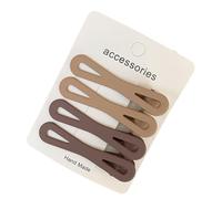 4pcs Duck Bill Hair Clips Women, Matte Texture Wavy Rectangular Metal Tight Teeth Strong Hold, for Daily Commuting Bangs Broken Hair Versatile Hairpin D