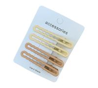 4pcs Duck Bill Hair Clips Women, Matte Texture Wavy Rectangular Metal Tight Teeth Strong Hold, for Daily Commuting Bangs Broken Hair Versatile Hairpin H