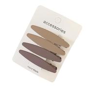 4pcs Duck Bill Hair Clips Women, Matte Texture Wavy Rectangular Metal Tight Teeth Strong Hold, for Daily Commuting Bangs Broken Hair Versatile Hairpin F
