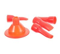 4pcs Duckbill Caulking Nozzle Tip Tool for Cleaner Bead Lines | Plastic Narrow Tip, Separate Protective Cap, Leak Reduction Design, for Tile Joints and Window DIY Use