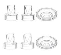 4pcs Duckbill Valves and 2pcs Silicone Diaphragm Compatible with Momcozy S12 Pro/S9 Pro/TSRETE S12/Kmaier S12 Wearable Breast Pumps Accessories,Breast Pump Replacement Parts