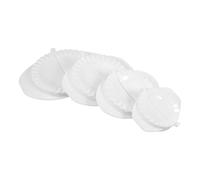 4pcs Dumpling Maker Press Plastic for Dumplings and Ravioli White | Versatile, Easy to Clean, Convenient, for Parties and Family Gatherings, Kitchen Tool
