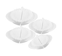 4pcs Dumpling Maker Set, Manual Plastic PP Press for Wrappers | White Finish, Neat Edge Crimp, Easy Cleanup, for Home Cooks, Beginners, Family Gatherings