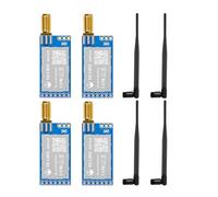 4PCS DX-LR02 with 4PCS SMA Antenna LORA UART Serial Transceiver Module 868 915MHz at Conmand 22 dBm 5KM Long Rang ASR6601 Main Chip Compatible with Arduino CEFCC Certification(LR02-ANT 868 915MHz)