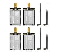 4PCS DX-LR03 With 4PCS SMA Antenna Ultra Long Range LORA UART Serial Transceiver Module 868915MHz AT Conmand 22 dBm 10KM Long Rang ASR6601 Main Chip+PA For Arduino CEFCC (LR03-ANT 868 915MHz)