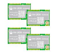 4PCS DX-LR30 Semtech SX1262 LORA SPI Interface Module 410-475MHzěMHz 22 dBm 8KM Long Rang Compatible with STM32 LoRaWAN Meshtastic CEFCC Certification (DX-LR30-432M22S * 4 pcs)