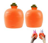 4PCS Easter Basket Essentials Pop Up Carrot Bunny, 2 Size Easters Squishes Carrot Rabbit Funny Novelty Toy, Easter Party Favors Basket Filler Ideas Gifts for Kids Adult (A)