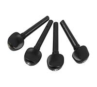 4Pcs Ebony Violin Tuning Pegs, Made of High Density Ebony, Great Accessory for Violin Enthusiasts, Original Color Production, Excellent Treatment, Violin Pegs
