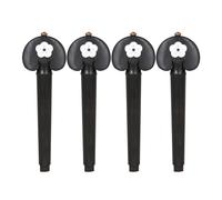 4Pcs Ebony Wood Cello Pegs Machine Head Universals Cello Shaft Handle Cello Replacement Tuning Pegs Cello Accessories