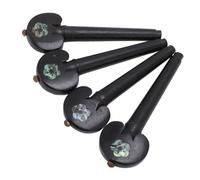 4PCS Ebony Wood Cello Tuning Pegs Enhanced Cello Performance Easy to Install Replacement Pegs for 3/4 4/4 Size Cello Instrument