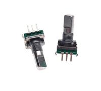 4PCS EC11 Rotary Encoder Without Push Button Switch 30 Position 360 Degree Code 3-Pin D Shaft Length 15MM
