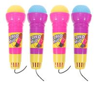 4Pcs Echo Microphone Toy Speech Therapy Feedback Toy Retro for Kids (Random Color)