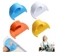 4Pcs Edge Stitch Lock & Sewing Gauge Set, Perfect Seams Without A Sewing Machine, for Pinpoint Precision, Lightweight & Easy to Use - for Hobbyists & Pros Alike (4Color-4mm&3mm&2mm)