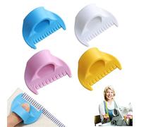 4Pcs Edge Stitch Lock & Sewing Gauge Set, Perfect Seams Without A Sewing Machine, for Pinpoint Precision, Lightweight & Easy to Use - for Hobbyists & Pros Alike (4Color-4mm&3mm)