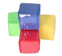 4PCS Educational Dice PVC Pocket Square Cubes colourful Pocket Foam Stacking Blocks Children's Teaching Aids