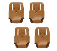4Pcs Efficient Durability Tape Measure Pouches with PU Leather Construction Secure Fastener Waterproof for Professional Belt Holder
