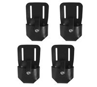 4Pcs Efficient Durability Tape Measure Pouches with PU Leather Construction Secure Fastener Waterproof for Professional Belt Holder