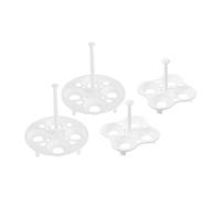 4Pcs Egg Steamer Rack Versatile Egg Holder for Cooking and Refrigeration Stylish Antislip Design Space Saving Trivet for Pressure Cookers Round Square