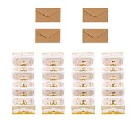 4Pcs Eid Festival Cash Envelopes 6 Slots Paper Money Envelopes for Holiday Gift Exchanges and Festival Celebration Decorative Card Holders