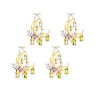 4PCS Eid Festival Hanging Sign Front Door Festival Decorative Door Hanging Decoration For Home Decoration Eid Decorations