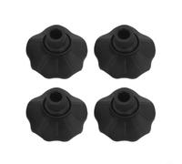 4pcs Elastic Chair Leg Protectors 14mm for Outdoor Camping Chairs Floor | Plastic Material, Elastic & Sturdy, Prevents Floor Scratches, For Camping Chairs, Easy To Install, 4-pack Black