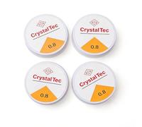 4PCS Elastic Cord, 0.8mm Clear Stretchy String for Jewelry and Crafts, Durable Elastic Rope for Bracelets, Necklaces, Beading