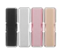 4pcs Elastic Strap Phone Holder for Hands Free Use | Elastic Band and Metal Build, Finger Loop Handle, Textured Finish, for Reading and Browsing Random Color Random Style