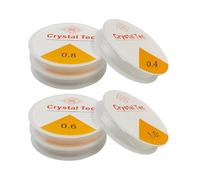 4PCS Elastic Thread Kit - 0.4mm, 0.6mm, 0.8mm, 1mm Jewelry Making String for Bracelets, Necklaces & DIY Crafts. Strong, Flexible Beading Cord for Professional & Hobbyist Use