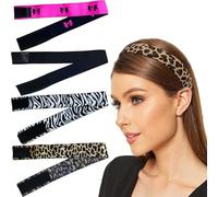 4Pcs Elastic Wig Bands, New Year Eve Party Headband Breathable Sports Headband Adjustable Wig Caps to Hold Wig in Place Melting Spray Wig Non-Slip Sweat Bands for New Year Eve Party Running Hiking