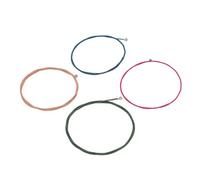 4Pcs Electric Bass String Set Clear Bright Sound Metal Colored Bass String Replacement