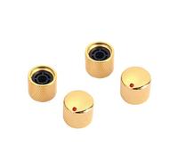 4Pcs Electric Guitar Bass Knobs Volumes Tone Control Knobs Potentiometer Caps Metal Dome Knobs Guitar Parts Enduring