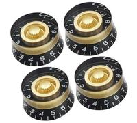 4PCS Electric Guitar Effect Knob Volume Tone Control Knob Acrylic Top Hat Speed Control Knob Replacement Part