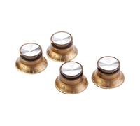 4PCS Electric Guitar Effect Knob Volume Tone Control Knob Top Hat Speed Control Knob Replacement Part