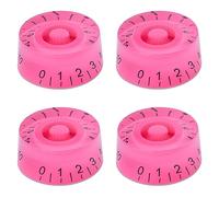 4Pcs Electric Guitar Knobs Pink Speed Volume Tone Control Speed Knob for LP Style Electric Guitar Parts Replacement