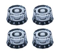 4PCS Electric Guitar Knobs - Volume & Tone Control Top Hat Knobs for PRS Guitars - Lampshade Shape Musical Instrument Parts(A)