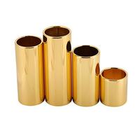 4PCS Electric Guitar Metal Slide, 28mm/51mm/60mm/70mm Bar Guitars String Slides Guitar Slide Tone Bar for Electric Acoustic Guitar Bass