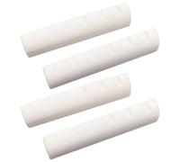 4Pcs Electric Guitar Nut for 6 String 43mm Guitar Nut Pre-Slotted Flat Bottom Compatible with Guitars(White)
