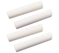 4Pcs Electric Guitar Nut for 6 String, 43mm Guitar Nut Pre-Slotted Flat Bottom Compatible with Guitars(White) Electric, Parts, Parts.