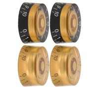 4pcs Electric Guitar Volume Tone Control Knobs Replacement Plastic Set