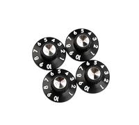 4Pcs Electric Guitar Volumes Tone Knob Potentiometer Caps Speed Volumes Tone Control Knob Accessories Speed Control Knobs Electric Knobs Replacement