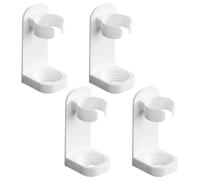 4PCS Electric Toothbrush Holder, Adjustable Wall Mounted Universal Tooth Brush Storage, Adhesive Toothbrush Stand Organizer for Bathroom(White)